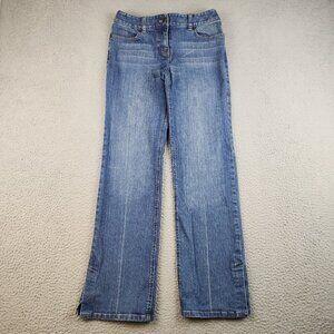 Women's Bootcut Jeans Size 2 Blue Denim Stretch Low Rise Pants
